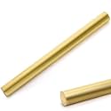 Eorbow 1" D*12" L Solid Round Brass Rod, Metal Bar Stock for DIY Craft Making, Brass Pins for Drift, Punch, Knife Handles, Scales, Model Plane, Ship, Car, Boat, Hardware, Novelty