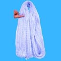 1 Finger Unfinished Fishing Gill Net | 25mm Mesh Size | 4ft Height x 200–250ft Length | Twine 00.8 Ultra-Fine Monofilament | Raw Transparent Nylon Net for Inland Fishing