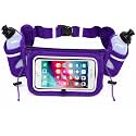 No.1 Hydration Belt by Runtasty - Premium Running Fuel Belt w/2 BPA-Free 10 oz Water Bottles, Tilt-Up Pocket w/Touchscreen-Ready Cover - Fits All iPhones, Runners Ebook & No-Bounce Design