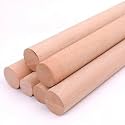 1 inch. 2 ft. Wooden Dowel Rod Smooth Finish Round Wood Stick for Wall Hanging Macramé Plant Hanger Tapestries Home Décor Art &amp; Craft DIY Projects. (2 pcs)