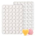 1 Inch Mini Heart Shaped Silicone Molds for Chocolate, Candy, Gummy, Soap (Set of 2, Cream)