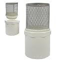 1 inch Stainless Steel Filter Cover Connected to 1 inch/DN25 PVC Water Pipe, Suction Strainers Used to Remove Debris and Reduce Solid Entry