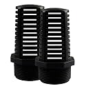 1 Inch Threaded Suction/Overflow Strainer, Screen Strainer 1 Inch (2 Pieces)