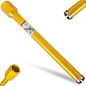 1 1/8 Inch Wet Core Drill Bit, 14" Depth, 1-1/4"-7 Thread Diamond Core Bits for Concrete with Rebar, Masonry, Brick Block,Cement, Stucco, Stone