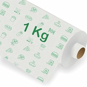 1 kg butter baking paper food wrapping roti wrapping paper  parchment paper roti paper office lunch box  non stick  reheatable  biodegradeable  pack of 1