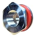 1” NPT SS304 EZ Seal Weldless Buna Bulkhead Silicone Gaskets
