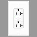1 Pack 20A GFCI Outlet Tamper-Resistant Self-Test, ETL Listed White