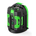 1-Pack 56V 5.0Ah Replacement for EGO 56v Battery and 1 Charger(Green)