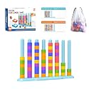 1 Pack Color Challenge Game, Solo Play Color Matching Puzzle Game, Fun Board Game for Kids 6-8-12, Adults, Party & Family Game Night, Birthday Christmas Party Gifts for Boys & Girls