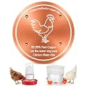 1 Pack Copper Disk for Chicken Water Bowl Dispenser, 0.6mm Thick