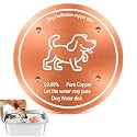 1 Pack Copper Disk for Dog Water Bowl Dispenser, 0.6mm Thick