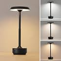 1 Pack Cordless Rechargeable LED Table Lamp, Portable Desk Lamp，Black