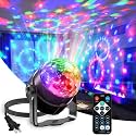 Sound Activated Party Lights with Disco Ball Dj Light