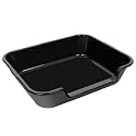 1 Pack Extra Large Dog Litter Box Pan Tray (ABS Material), Low Entry Jumbo Senior Litter Boxes for Multiple Kitten Big Cats, Pet Safe Indoor Dog Potty (Black, 24" L x 20" W)