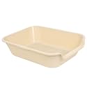 1 Pack Extra Large Dog Litter Box Pan Tray (ABS Material), Low Entry Jumbo Senior Litter Boxes for Multiple Kitten Big Cats, Pet Safe Indoor Dog Potty (Sandbeach, 20" L x 15" W)