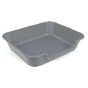 1 Pack Extra Large Dog Litter Box Pan Tray (ABS Material), Low Entry Jumbo Senior Litter Boxes for Multiple Kitten Big Cats, Pet Safe Indoor Dog Potty (Dark Gray, 24" L x 20" W)