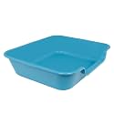1 Pack Extra Large Dog Litter Box Pan Tray (ABS Material), Low Entry Jumbo Senior Litter Boxes for Multiple Kitten Big Cats, Pet Safe Indoor Dog Potty (Light Blue, 24" L x 20" W)