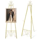 1 Pack Gold Wedding Easel Stand 57'' Display Stand, Classic