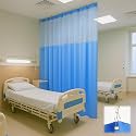 1 Pack Hospital Cubicle Curtains 60" W X 96" L, Blue