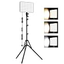 1-Pack LED Video Lighting Kit, Anautin 15W/1700Lux Photography Lighting with Tripod Stand, 2500-8500K Dimmable Streaming Light for Video Recording, Gaming, Podcast, Barber, Salon, TikTok, YouTube
