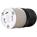 1 Pack NEMA L5-30R Locking Connector, Twist Generator Connectors, 30 Amp 125V 2 Pole 3 Wire Grounding, Female Extension Cord Ends, Industrial Grade Heavy Duty, UL Listed(E355464)