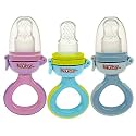 1 Pack Nuby Twist N' Feed Infant First Foods Feeder with Hygienic Cover: 10M+, Colors May Vary, Pack of 1