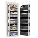 TAHAVICE Over the Door Organizer Storage, 5 Large &amp; 10 Mesh Pockets