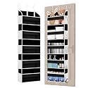 TAHAVICE 1Pack Over the Door Organizer Storage, 5 Large &amp; 10 Mesh Pockets