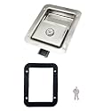 1 Pack Stainless Heavy Duty Flush Mount Handle Latch for Trailer Toolbox