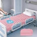 Waterproof Hospital Mattress Cover Protector Bed Sheet 36" x 80" x 9" Hospital Grade Incontinence Protection, Breathable Fabric for Elderly, Adults Machine Washable(1 Pack,Pink)