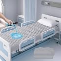 Waterproof Hospital Mattress Cover Protector Bed Sheet 36" x 80" x 9" Hospital Grade Incontinence Protection, Breathable Fabric for Elderly, Adults Machine Washable(1 Pack,Gray)