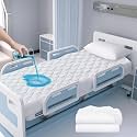Waterproof Hospital Mattress Cover Protector Bed Sheet 36" x 80" x 9" Hospital Grade Incontinence Protection, Breathable Fabric for Elderly, Adults Machine Washable(1 Pack,White)