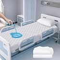 Waterproof Hospital Mattress Cover Protector Bed Sheet 36" x 80" x 9" Hospital Grade Incontinence Protection, Breathable Fabric for Elderly, Adults Machine Washable(1 Pack,White)