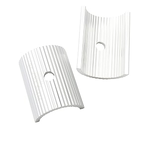 1 pair bike handlebar shims aluminum alloy spacer stem reducer bicycle handle bar adapter conversion clamp 254 to 318mm 318 to 35mm silver 254 to 318mm