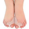 1 Pair Gel Toe Separators for Kid Overlapping Toe,Bunion Corrector Pads for Bunion Relief Splint,Toe Separators with 2 Loops,Big Toe Space Suitable for Bunion Pain Relief and Overlapping Toes