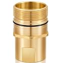 1 Pcs 1-1/4" NPT Wet-line Wing Nut Hydraulic Quick Disconnect Male Coupler, Heavy Duty Brass for Live Dump Trailer Hydraulic Systems