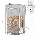 1/32″ Mesh 5 Gallon Stainless Steel Parts Wash Strainer Basket, 1 Pcs