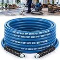 1 Pcs 1/4" X 50' Blue Carpet Cleaning Solution Hose, Regular