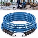 1 Pcs 1/4" X 25' Blue Carpet Cleaning Solution Hose, Regular