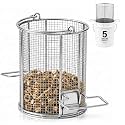 1/4″ Mesh 5 Gallon Stainless Steel Parts Wash Strainer Basket, 1 Pcs