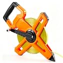 1 Pcs 100ft/30m Open Reel Steel Tape Measure, Dual Scale