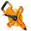 1 Pcs 328ft/100m Open Reel Steel Tape Measure, Dual Scale