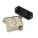1 Pcs AC Filter Socket with Switching Fuse Power Filter CW2C-10A-T CW2B 06 3(CW2C -10A -T -F2-02 Double insure)