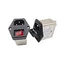 1 Pcs AC Socket Fuse Switch Filter CW2B-06A-T CW2C-10A-T CW2A-10A-T(CW2B -10A -T 10A with Light)
