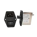 1 Pcs AC Socket Fuse Switch Filter CW2B-06A-T CW2C-10A-T CW2A-10A-T(CW2C -10A -T 10A Fuse)