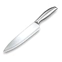 1 Pcs Chef Knife, High Stainless Steel Kitchen Knife for Cutting Slicing Dicing, Ultra Sharp Cooking Knife with Ergonomic Handle (Silver)