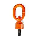1 Pcs Eye Bolt M42 x 63 Max Load 13 Tons Metric Thread Universal Swivel Hoist Rings 360°Rotation Made of Alloy Steel, Tensile Strength > 1080MPa