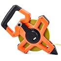 1 Pcs Saysurey 200ft/61m Open Reel Steel Tape Measure, Dual Scale