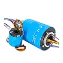 1 Pcs Slip Ring Through Hole Conductive Slip Ring Hollow Shaft Collector Ring Hole Diameter 5~100mm 2-60 Channels Optional Conductive Ring(Hole 20 Outer 56-12 Lines 10A)