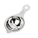 1 Pcs Stainless Steel Egg Yolk Separator for Baking &amp; Cooking | Easy Egg White Separator Tool with Long Handle | Rust-Resistant, Durable, Dishwasher Safe Kitchen Gadget for Home Use (Silver)